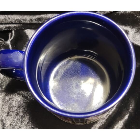 Hiram Walker Peppermint Schnapps Ceramic Mug Christmas Deer Winter Navy - Picture 9 of 9